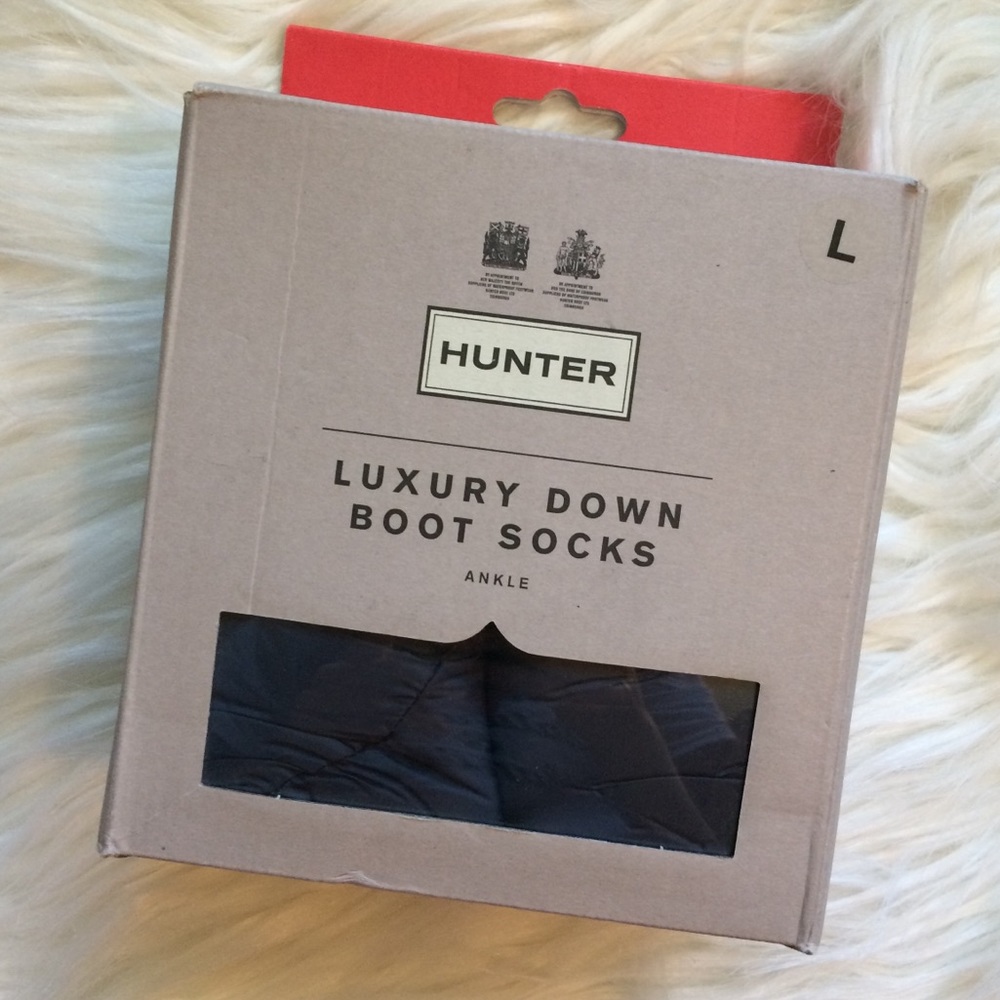 Hunter Luxury Down Boot Socks - Black